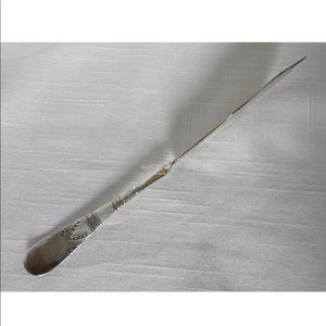 Vtg Aurora Peerless Silver Twisted Butter Knife